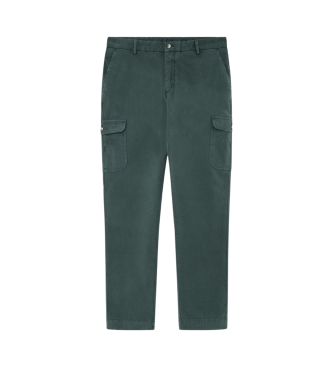 Hackett London Calas cargo em lona verde