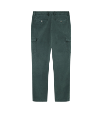 Hackett London Calas cargo em lona verde