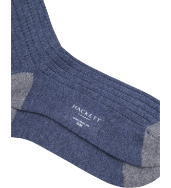 Hackett London Cashmere socks blue