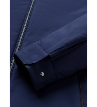 Hackett London Navy blue bomber jacket