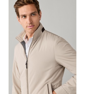 Hackett London Natural beige blouson jacket