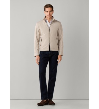 Hackett London Natural beige blouson jacket