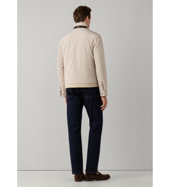 Hackett London Natural beige blouson jacket