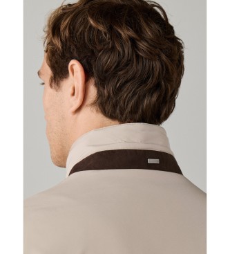 Hackett London Natural beige blouson jacket