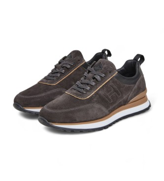 Hackett London Chad Active graue Lederschuhe