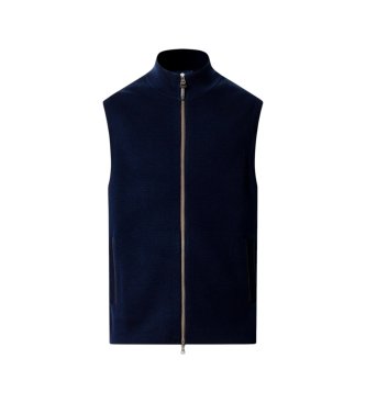 Hackett London Colete de malha Milano azul-marinho
