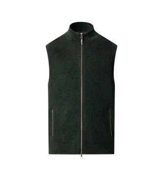 Hackett London Colete de malha Milano verde