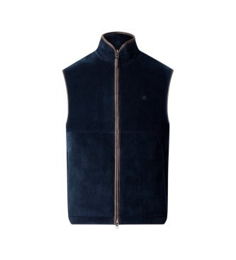 Hackett London Colete Polar Fleece azul-marinho