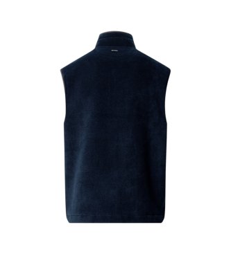 Hackett London Colete Polar Fleece azul-marinho
