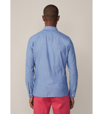 Hackett London Niebieska koszula chambray