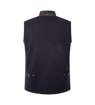 Hackett London Gilet del canale blu scuro 