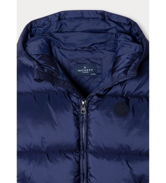 Hackett London Marinblå Essential Puffer-jacka