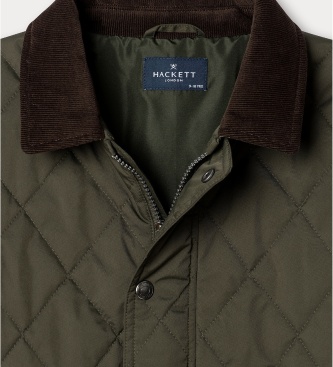 Hackett London Casaco Paddock verde caça