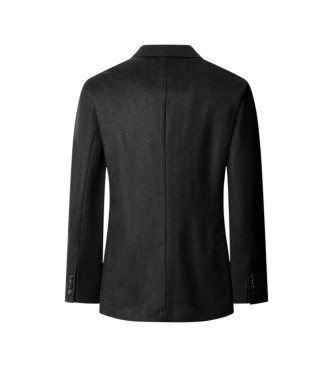 Hackett London Dark green performance flannel jacket