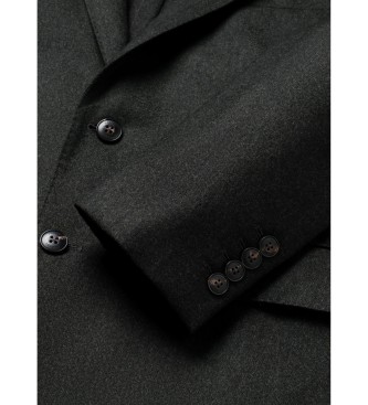 Hackett London Dark green performance flannel jacket