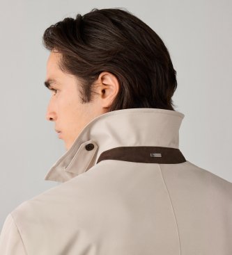 Hackett London Casaco Sloane Mac bege