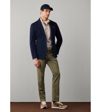 Hackett London Marynarka podróżna z piki bawełny pima w kolorze granatowym