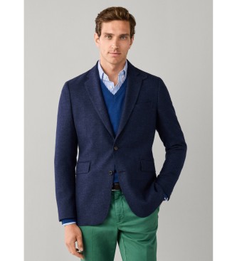 Hackett London Marine herringbone wool blazer