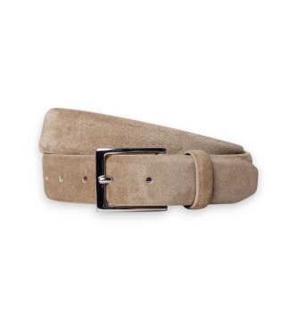 Hackett London Skärp i skinn Edge beige
