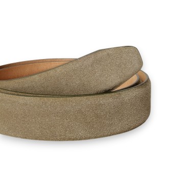 Hackett London Bälte i skinn Feather Edge, beige