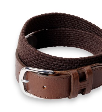 Hackett London Cinturón Parachute marrón