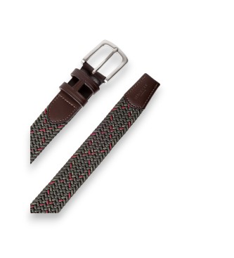 Hackett London Cintura verde con intreccio a X