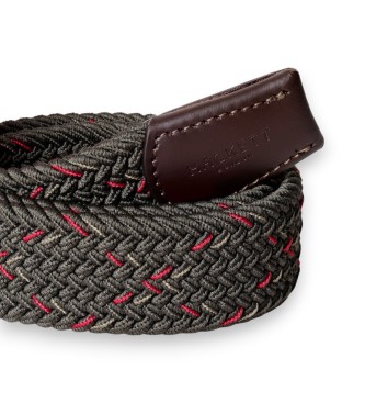 Hackett London Cintura verde con intreccio a X