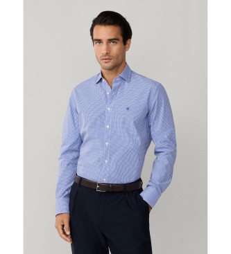Hackett London Poplin city poplin skjorte vichy fit classic fit bl�