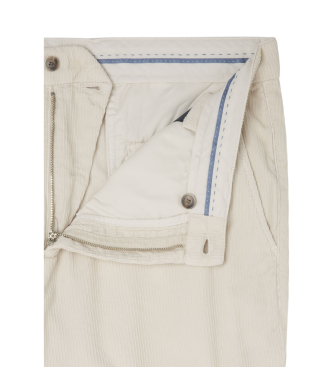 Hackett London Pantaln confeccionado en pana de algodn beige