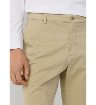 Hackett London Sanderson fit tailored beige chino bermuda 