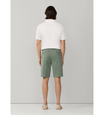 Hackett London Sanderson fit tailored chino bermuda gr�n