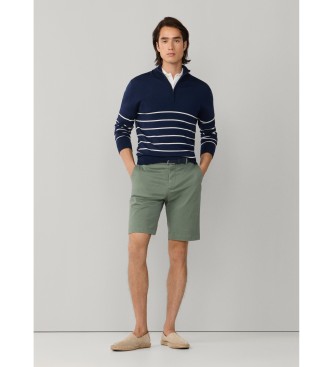 Hackett London Sanderson fit tailored chino bermuda gr�n