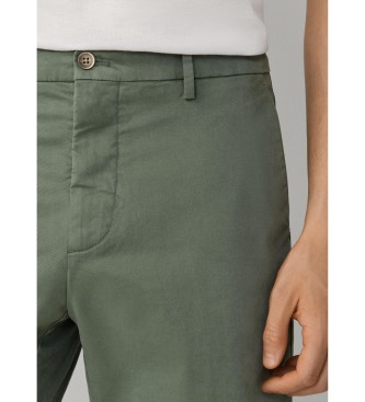 Hackett London Sanderson fit tailored chino bermuda gr�n