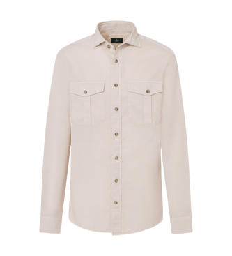 Hackett London Chemise beige  poches