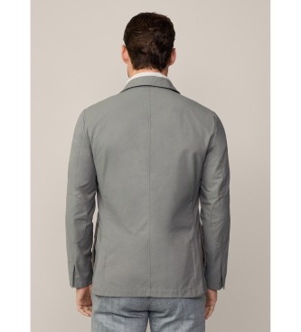 Hackett London Veste de blazer vert gris