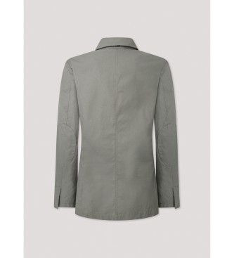 Hackett London Veste de blazer vert gris