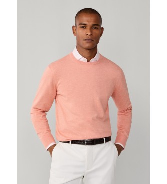 Hackett London Maglia Cash Crew corallo