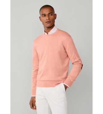 Hackett London Maglia Cash Crew corallo
