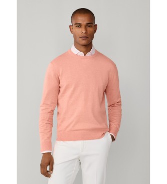 Hackett London Maglia Cash Crew corallo