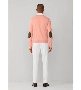 Hackett London Maglia Cash Crew corallo