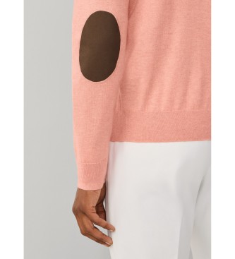 Hackett London Maglia Cash Crew corallo