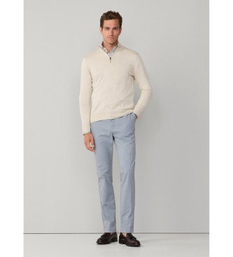 Hackett London Maglia con zip beige