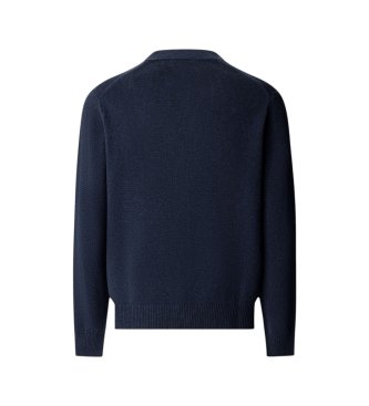 Hackett London Kofta Lambswool i marinblått