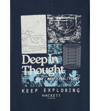 Hackett London Jersey Deep In Thought Swt azul