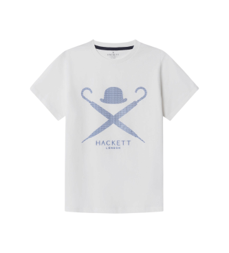 Hackett London Camiseta Diamond logo blanco
