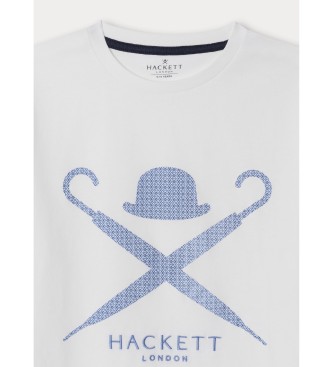 Hackett London Camiseta Diamond logo blanco