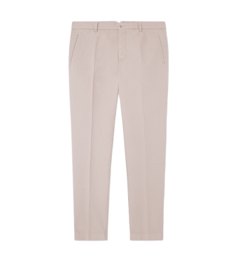 Hackett London Pantaloni in pelle di daino beige