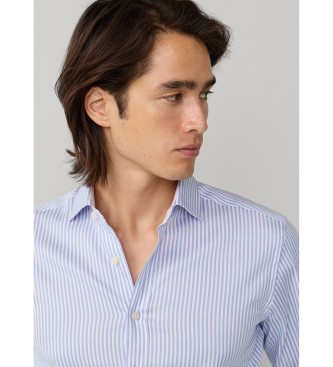 Hackett London Camisa Oxford azul Double Face Bengal Str