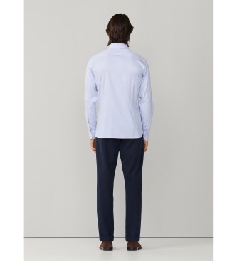 Hackett London Camisa Oxford azul Double Face Bengal Str