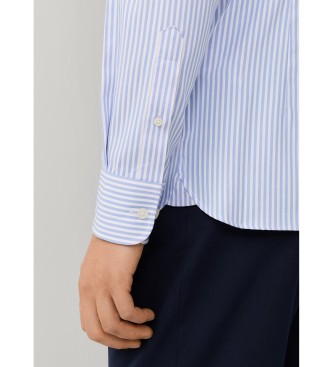 Hackett London Camisa Oxford azul Double Face Bengal Str